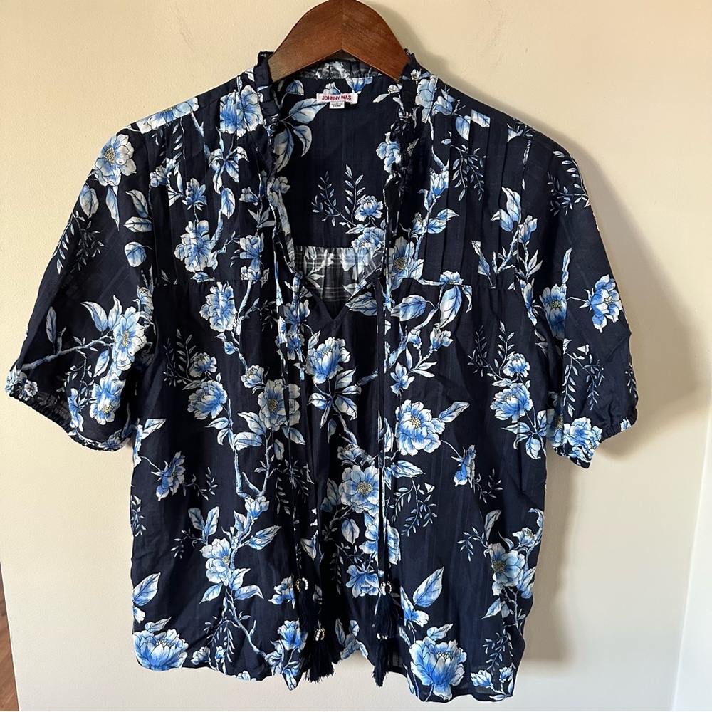 Johnny Was Calme Magnolia Tassel Top
